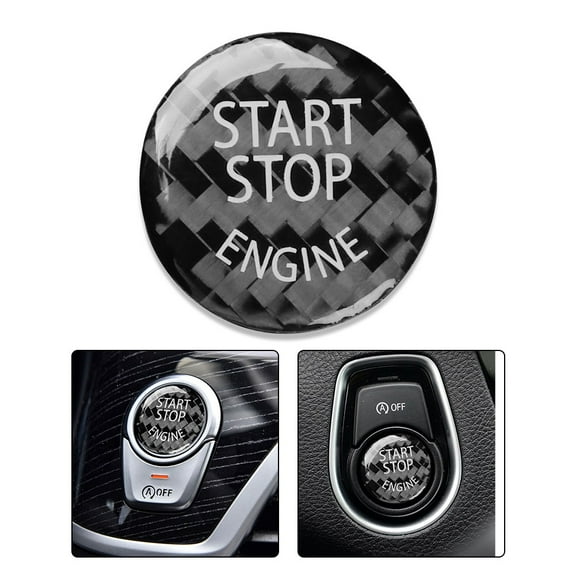 Long Lasting Practical Car Cap Sticker Start Stop Button Exquisite Accessories Easy Installation Lightweight Parts