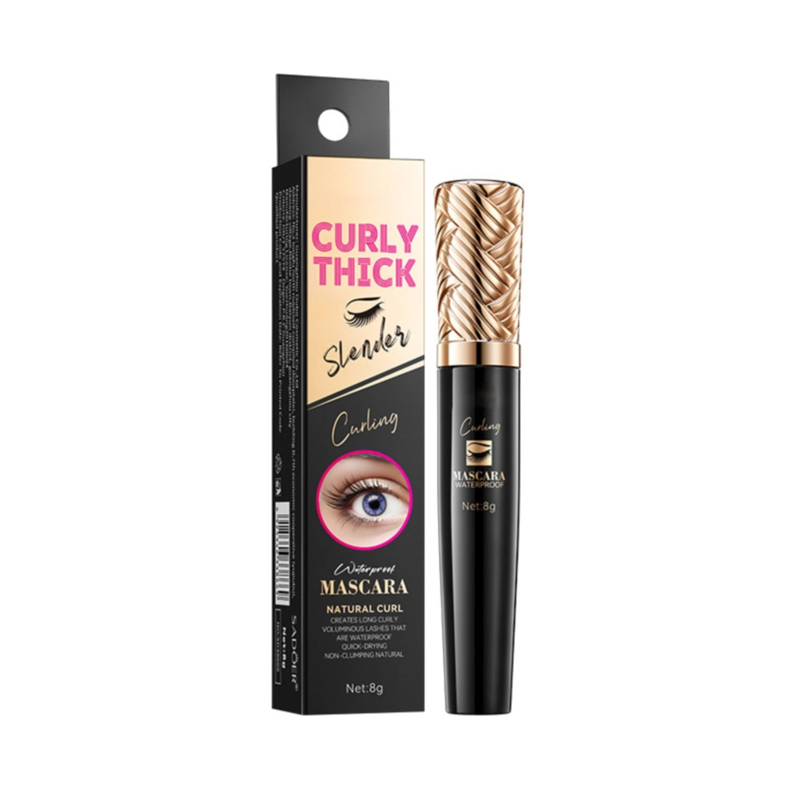 Long Lasting & Proof Silk Fiber Mascara Volume And Length Black Mascara