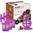 thumbnail image 1 of (4 Pack) Long Lasting Reusable K Cups for Keurig 2.0 and Keurig 1.0 Coffee Machines and Brewers.. Fits K200, K300/K350/K360,/K450/K460, K500/K550/K560., 1 of 6