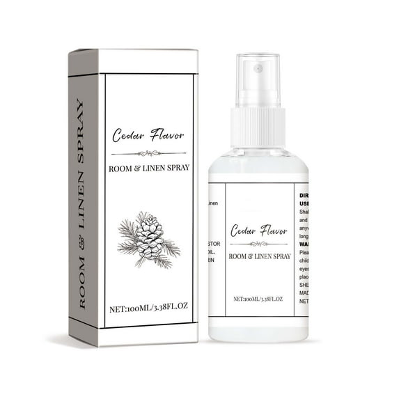 Long-Lasting Room and Linen Spray - Indoor Odor Remover with Cedarwood Oil - Versatile Deodorizer for Fabrics and Spaces - Mild and Non-Irritating Formula