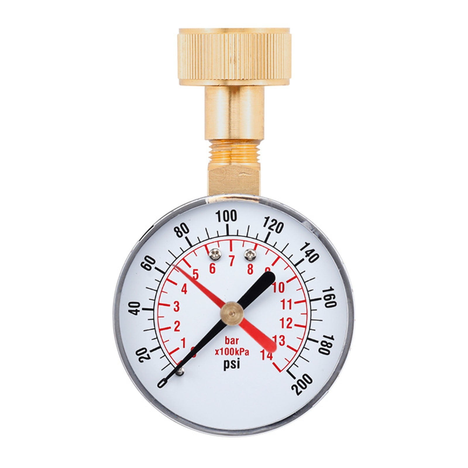 Long Lasting Stainless Steel Water Pressure Test Gauge Psi Easy Install Water Pressure