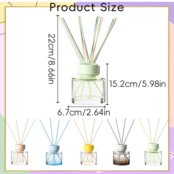 Long Lasting Tea Scented Aroma Oil Diffuser for Home Living Room Odor Eliminator (3Pcs, 3X3X3In) White1