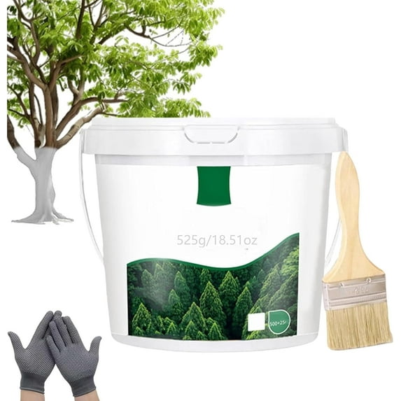 Long-Lasting Tree Whitewash Agent, Tree Whitewash Agent, 525ml Trees Trunk Paints, No Dilution Required
