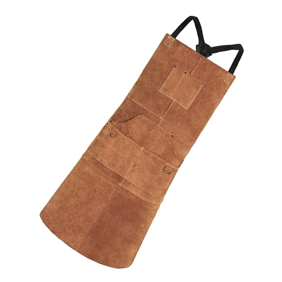 Long Lasting Welding Apron Designed for Professionals Heat and Flame Resistant with Multiple Pockets for Tool Storage