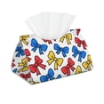 thumbnail image 1 of Long Leather Paper Towel Pack 7.9in X 4.9in X 4.5in Waterproof Durable Folding Storage For Coffee Table Dining Table Bed Table Work Table Playful Cartoon Primary Color Ribbon Bow Pattern, 1 of 8