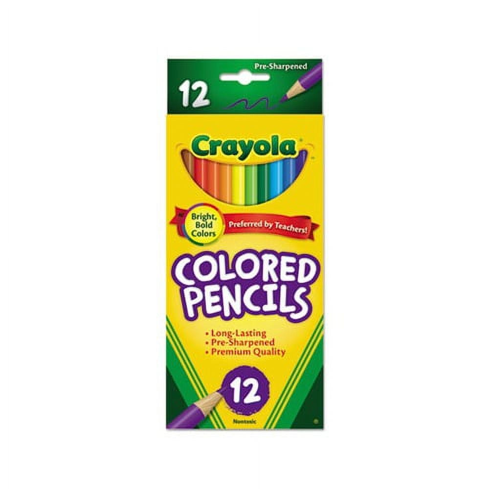 Long-Length Colored Pencil Set 3.3 mm, 2B 1, Assorted Lead/Barrel Colors, Dozen