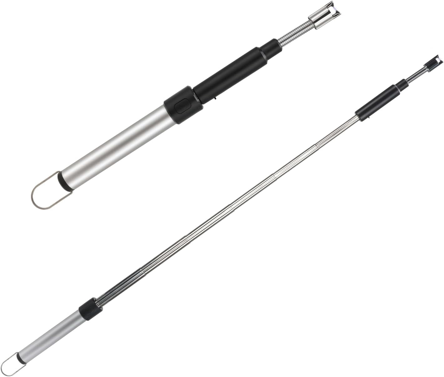 Long Lighter Retractable Electric Lighters Lgnition Port Can be Rotated 360° Rechargeable via USB lighters Suitable for Lighting Candles barbecues fireplaces fire pits etc