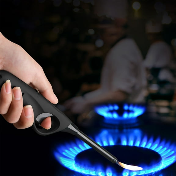 Long Lighters Pack, Butane Refillable Fire Lighters, Ideal as Multipurpose Utility Lighters BBQ Lighters Grill Lighters Kitchen Lighters
