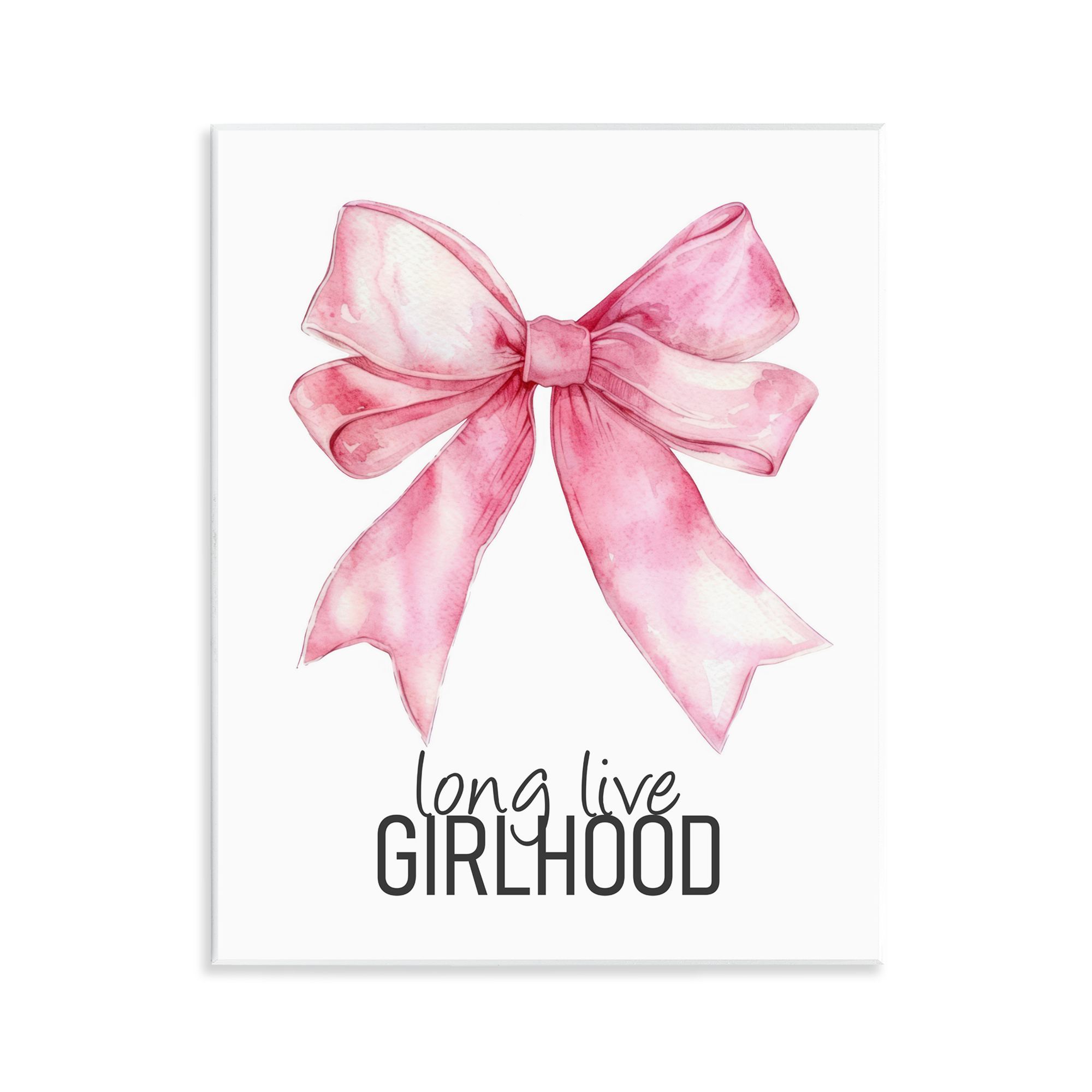 Long Live Girlhood Wall Plaque Art, design by Kim Allen