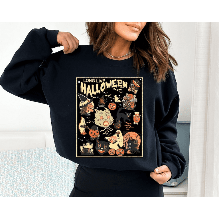 Halloween sweatshirt vintage 2025