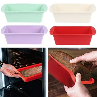 MONGSEW 3PCS Silicone Bread Loaf Pan, Non-Stick Bread Pans for Baking, Easy  Release Loaf Pan, Great for Homemade Bread, Cakes, Brownies, Dishwasher