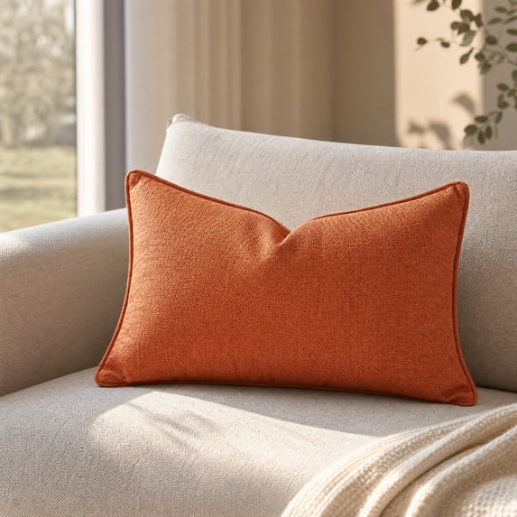 Long Lumbar Throw Pillow Cover, Modern Rectangular Slipcover, Decorative Case For Hotel Bedroom Sofa, Interior Soft Furnishing, Home Decor