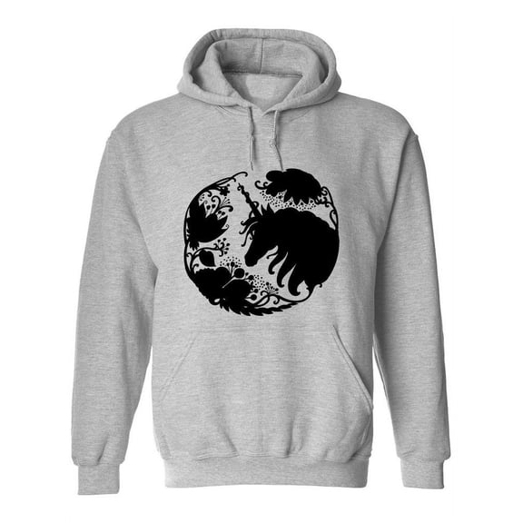 Long Mane Unicorn In A Forest Hoodie Women -Image by Shutterstock, Female Large