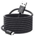 thumbnail image 1 of Long Micro USB Cable Android Charger 20ft Compatible with PS4 Charger Cable - High Speed 2.0 USB A Male to Micro USB Nylon Braided Cable for Android Phone, 1 of 7