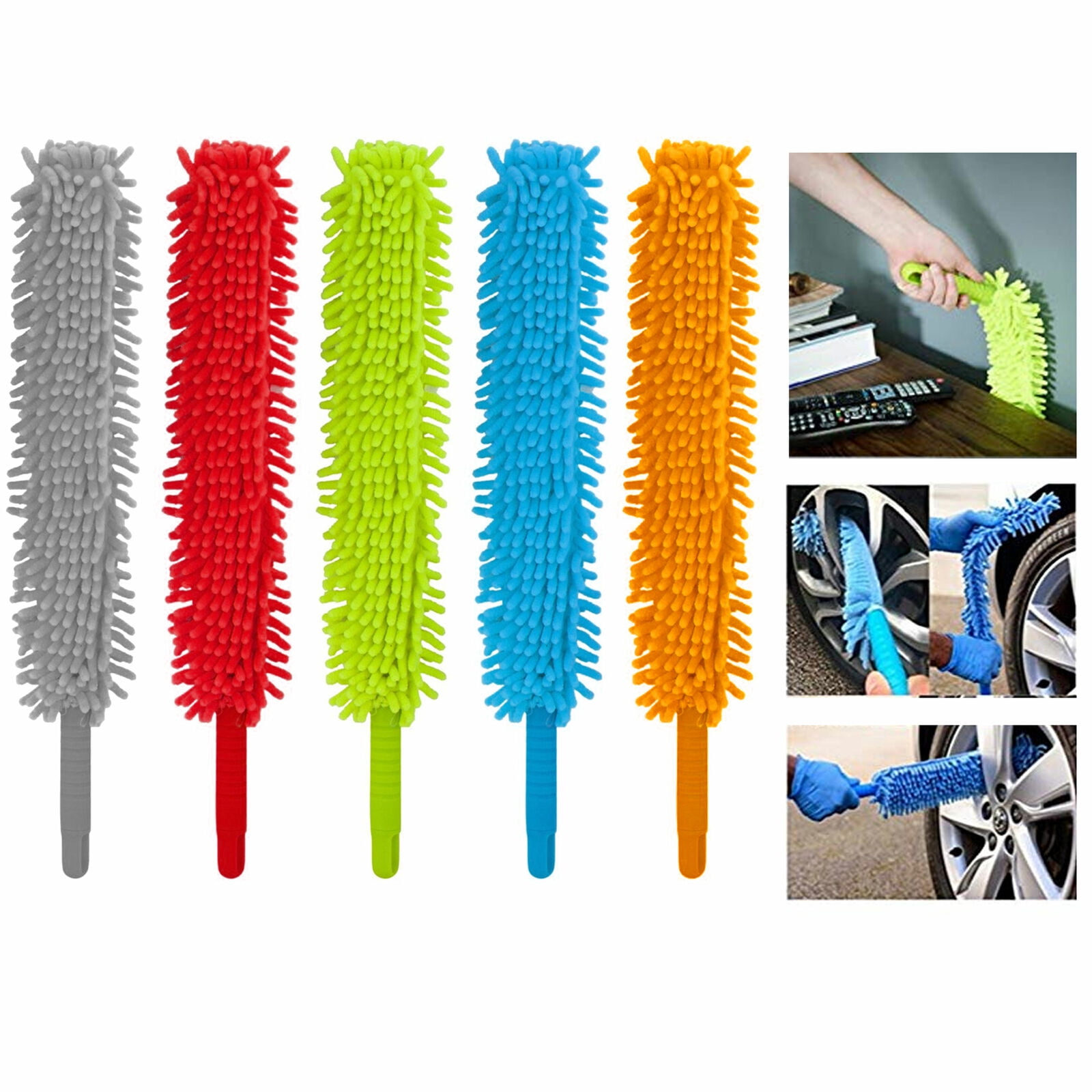Long Microfiber Duster Bendable Flexible Cleaning Brush Dust Cleaner