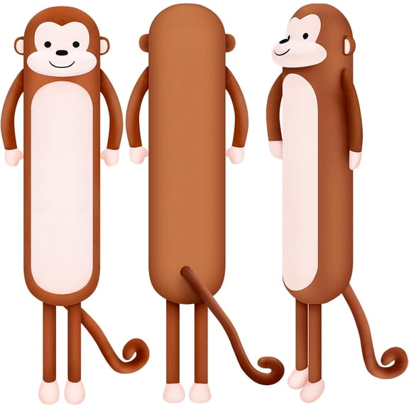 Long Monkey Stuffed Animal Plush Toy,40 Kawaii Large Huggable Sleeping Monkey Plush Pillow,Soft Monkey Throw Body Pillow,Cute Plushies Cushion Doll Gifts for Kids Adults Birthday Valentines