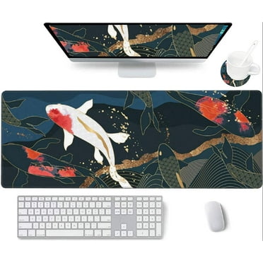 Long Mouse Pad, Large Gaming Mouse Pad Laptop Keyboard Pad Desktop Pad, Waterproof Anti-Slip Breathable Soft Mouse Pad for Office and Home Use