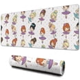 thumbnail image 1 of Long Mouse Pads for Desk,Ballet Dancer Princess Pattern Desk Mats on Top Of Desks, Desk Mouse Pad Extra Large with 3mm Non-Slip Base and Stitched Edge for Gaming,Office,Work,Home 31.5"x11.8", 1 of 6