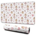 thumbnail image 1 of Long Mouse Pads for Desk,Ballet Princess Heart Pattern Desk Mats on Top Of Desks, Desk Mouse Pad Extra Large with 3mm Non-Slip Base and Stitched Edge for Gaming,Office,Work,Home 47.3"x23.6", 1 of 6