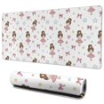 thumbnail image 1 of Long Mouse Pads for Desk,Ballet Princess Pattern Desk Mats on Top Of Desks, Desk Mouse Pad Extra Large with 3mm Non-Slip Base and Stitched Edge for Gaming,Office,Work,Home 35.4"x15.7", 1 of 6