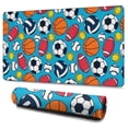 thumbnail image 1 of Long Mouse Pads for Desk,Baseball Football Pattern Desk Mats on Top Of Desks, Desk Mouse Pad Extra Large with 3mm Non-Slip Base and Stitched Edge for Gaming,Office,Work,Home 47.3"x23.6", 1 of 6