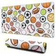 thumbnail image 1 of Long Mouse Pads for Desk,Baseball Football Pattern Desk Mats on Top Of Desks, Desk Mouse Pad Extra Large with 3mm Non-Slip Base and Stitched Edge for Gaming,Office,Work,Home 31.5"x15.7", 1 of 6