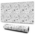 thumbnail image 1 of Long Mouse Pads for Desk,Baseball Football Pattern Desk Mats on Top Of Desks, Desk Mouse Pad Extra Large with 3mm Non-Slip Base and Stitched Edge for Gaming,Office,Work,Home 47.3"x23.6", 1 of 6