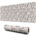 thumbnail image 1 of Long Mouse Pads for Desk,Beige Baseballs with Hearts Pattern Desk Mats on Top Of Desks, Desk Mouse Pad Extra Large with 3mm Non-Slip Base and Stitched Edge for Gaming,Office,Work,Home 31.5"x11.8", 1 of 6