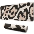 thumbnail image 1 of Long Mouse Pads for Desk,Beige and Black Leopard Pattern Desk Mats on Top Of Desks, Desk Mouse Pad Extra Large with 3mm Non-Slip Base and Stitched Edge for Gaming,Office,Work,Home 31.5"x11.8", 1 of 6
