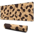 thumbnail image 1 of Long Mouse Pads for Desk,Beige and Black Leopard Pattern Desk Mats on Top Of Desks, Desk Mouse Pad Extra Large with 3mm Non-Slip Base and Stitched Edge for Gaming,Office,Work,Home 31.5"x11.8", 1 of 6
