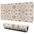thumbnail image 1 of Long Mouse Pads for Desk,Beige Boho Ethnic Geometric Pattern Desk Mats on Top Of Desks, Desk Mouse Pad Extra Large with 3mm Non-Slip Base and Stitched Edge for Gaming,Office,Work,Home 35.4"x15.7", 1 of 6