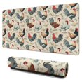 thumbnail image 1 of Long Mouse Pads for Desk,Beige Chicken Floral Pattern Desk Mats on Top Of Desks, Desk Mouse Pad Extra Large with 3mm Non-Slip Base and Stitched Edge for Gaming,Office,Work,Home 31.5x15.7in, 1 of 5