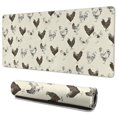 thumbnail image 1 of Long Mouse Pads for Desk,Beige Chicken Sketch Pattern Desk Mats on Top Of Desks, Desk Mouse Pad Extra Large with 3mm Non-Slip Base and Stitched Edge for Gaming,Office,Work,Home 35.4x15.7in, 1 of 5