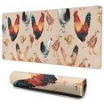 thumbnail image 1 of Long Mouse Pads for Desk,Beige Chicken Watercolor Pattern Desk Mats on Top Of Desks, Desk Mouse Pad Extra Large with 3mm Non-Slip Base and Stitched Edge for Gaming,Office,Work,Home 35.4x15.7in, 1 of 5