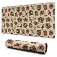 thumbnail image 1 of Long Mouse Pads for Desk,Beige Christmas Gift Pattern Desk Mats on Top Of Desks, Desk Mouse Pad Extra Large with 3mm Non-Slip Base and Stitched Edge for Gaming,Office,Work,Home 31.5x15.7in, 1 of 5