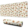 thumbnail image 1 of Long Mouse Pads for Desk,Beige Christmas Gingerbread Pattern Desk Mats on Top Of Desks, Desk Mouse Pad Extra Large with 3mm Non-Slip Base and Stitched Edge for Gaming,Office,Work,Home 31.5x11.8in, 1 of 5