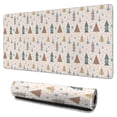 thumbnail image 1 of Long Mouse Pads for Desk,Beige Christmas Tree Pattern Desk Mats on Top Of Desks, Desk Mouse Pad Extra Large with 3mm Non-Slip Base and Stitched Edge for Gaming,Office,Work,Home 31.5x15.7in, 1 of 5