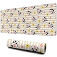 thumbnail image 1 of Long Mouse Pads for Desk,Beige Cow Flower Pattern Desk Mats on Top Of Desks, Desk Mouse Pad Extra Large with 3mm Non-Slip Base and Stitched Edge for Gaming,Office,Work,Home 31.5"x11.8", 1 of 6