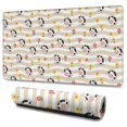 thumbnail image 1 of Long Mouse Pads for Desk,Beige Cow Flower Pattern Desk Mats on Top Of Desks, Desk Mouse Pad Extra Large with 3mm Non-Slip Base and Stitched Edge for Gaming,Office,Work,Home 47.3"x23.6", 1 of 6