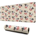 thumbnail image 1 of Long Mouse Pads for Desk,Beige Cow Head Pattern Desk Mats on Top Of Desks, Desk Mouse Pad Extra Large with 3mm Non-Slip Base and Stitched Edge for Gaming,Office,Work,Home 31.5"x11.8", 1 of 6