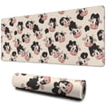 thumbnail image 1 of Long Mouse Pads for Desk,Beige Cow Head Pattern Desk Mats on Top Of Desks, Desk Mouse Pad Extra Large with 3mm Non-Slip Base and Stitched Edge for Gaming,Office,Work,Home 31.5"x11.8", 1 of 6