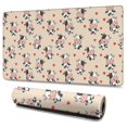 thumbnail image 1 of Long Mouse Pads for Desk,Beige Cow Heart Pattern Desk Mats on Top Of Desks, Desk Mouse Pad Extra Large with 3mm Non-Slip Base and Stitched Edge for Gaming,Office,Work,Home 47.3"x23.6", 1 of 6