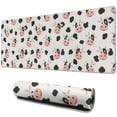 thumbnail image 1 of Long Mouse Pads for Desk,Beige Cow Spot Pattern Desk Mats on Top Of Desks, Desk Mouse Pad Extra Large with 3mm Non-Slip Base and Stitched Edge for Gaming,Office,Work,Home 31.5"x11.8", 1 of 6