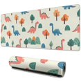 thumbnail image 1 of Long Mouse Pads for Desk,Beige Dinosaurs Landscapes Pattern Desk Mats on Top Of Desks, Desk Mouse Pad Extra Large with 3mm Non-Slip Base and Stitched Edge for Gaming,Office,Work,Home 31.5"x11.8", 1 of 6