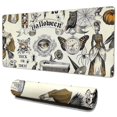 thumbnail image 1 of Long Mouse Pads for Desk,Beige Halloween Skull Pumpkin Pattern Desk Mats on Top Of Desks, Desk Mouse Pad Extra Large with 3mm Non-Slip Base and Stitched Edge for Gaming,Office,Work,Home 35.4"x15.7", 1 of 6
