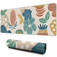 thumbnail image 1 of Long Mouse Pads for Desk,Beige Pioneer Flower and Leaf Pattern Desk Mats on Top Of Desks, Desk Mouse Pad Extra Large with 3mm Non-Slip Base and Stitched Edge for Gaming,Office,Work,Home 31.5"x11.8", 1 of 6