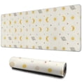 thumbnail image 1 of Long Mouse Pads for Desk,Beige Sun Moon Planet Star Pattern Desk Mats on Top Of Desks, Desk Mouse Pad Extra Large with 3mm Non-Slip Base and Stitched Edge for Gaming,Office,Work,Home 31.5"x11.8", 1 of 6