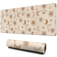 thumbnail image 1 of Long Mouse Pads for Desk,Beige Sun Moon Star Constellation Desk Mats on Top Of Desks, Desk Mouse Pad Extra Large with 3mm Non-Slip Base and Stitched Edge for Gaming,Work,Home 31.5"x11.8", 1 of 5
