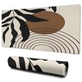 thumbnail image 1 of Long Mouse Pads for Desk,Black Boho Geometric and Plant Pattern Desk Mats on Top Of Desks, Desk Mouse Pad Extra Large with 3mm Non-Slip Base and Stitched Edge for Gaming,Office,Work,Home 35.4"x15.7", 1 of 6