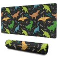 thumbnail image 1 of Long Mouse Pads for Desk,Black Cartoon Dinosaurs Text Pattern Desk Mats on Top Of Desks, Desk Mouse Pad Extra Large with 3mm Non-Slip Base and Stitched Edge for Gaming,Office,Work,Home 35.4"x15.7", 1 of 6